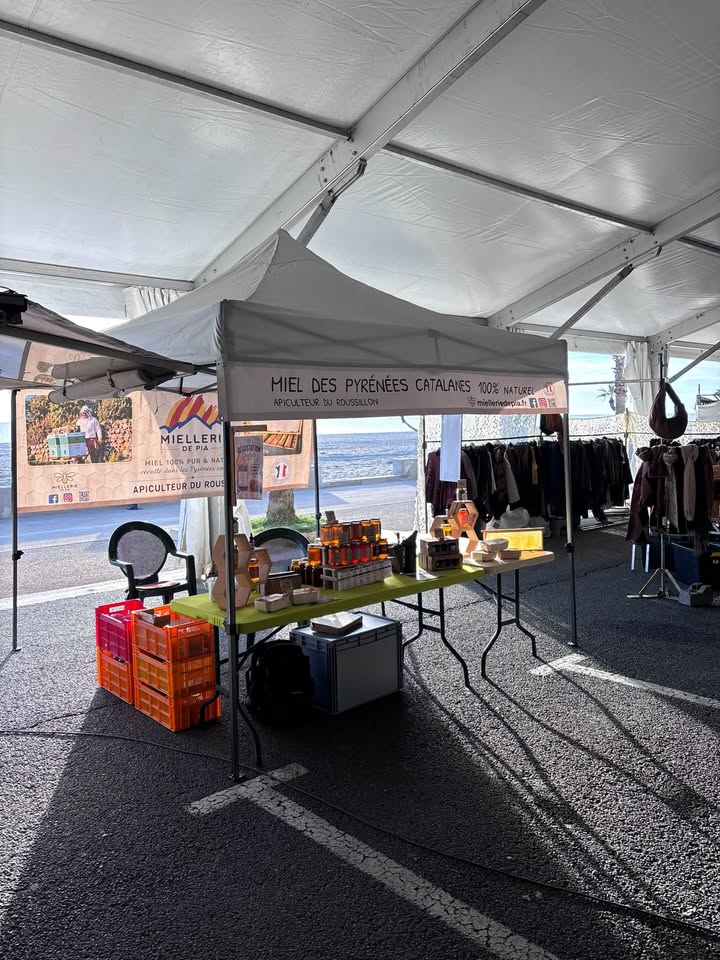 Présent au marché du Barcarès 