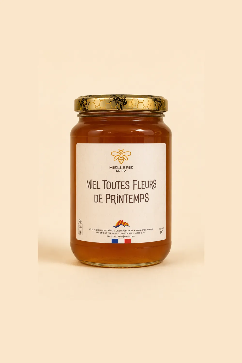 Miel toutes fleurs de printemps, format 1 kg